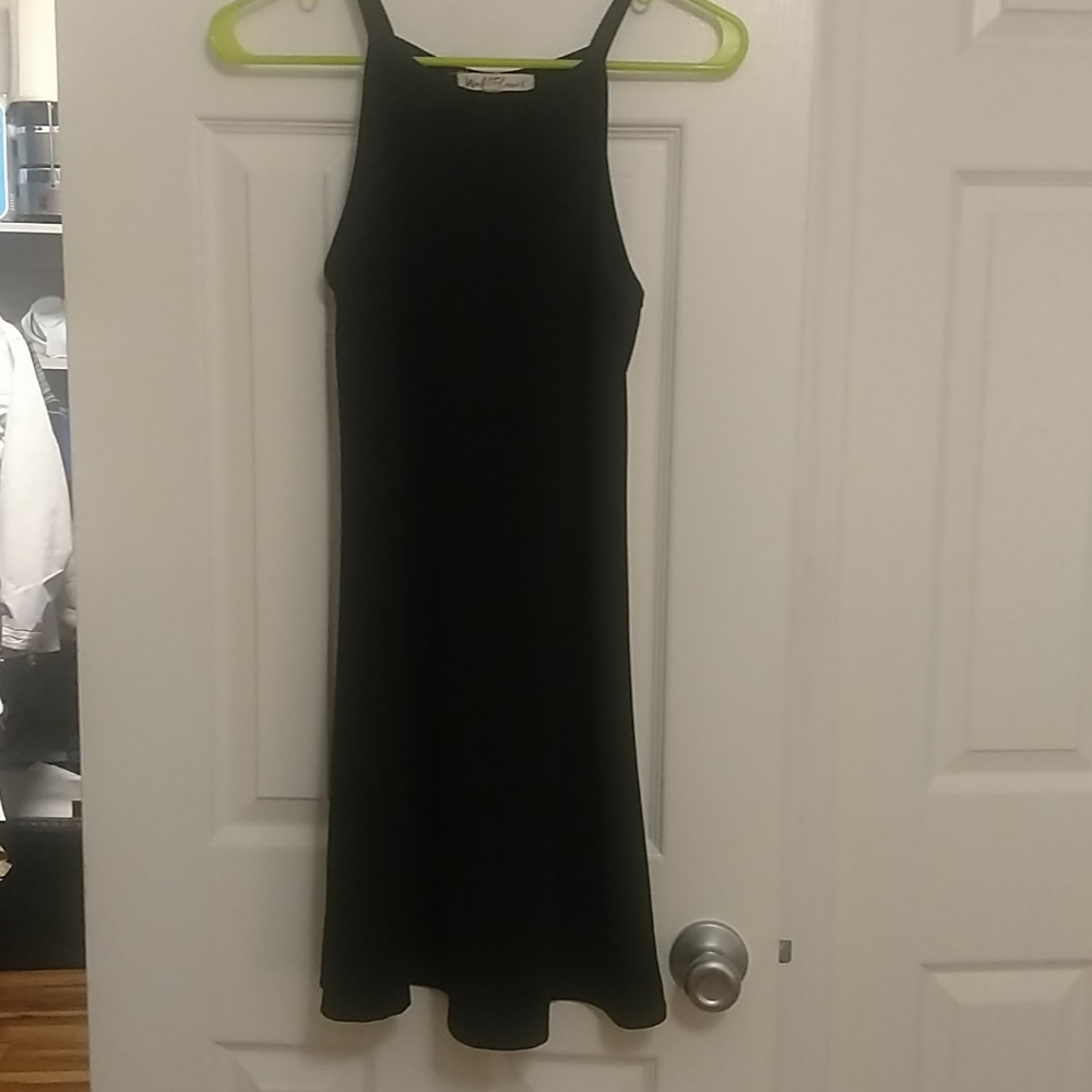 Black racerback dress